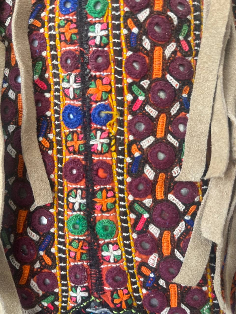 bhavnas boutique - Wholesale Shoulder Bag - Women's - Hippie Bags Embroidery Leather Fringe Shoulder Bag Banjara 2