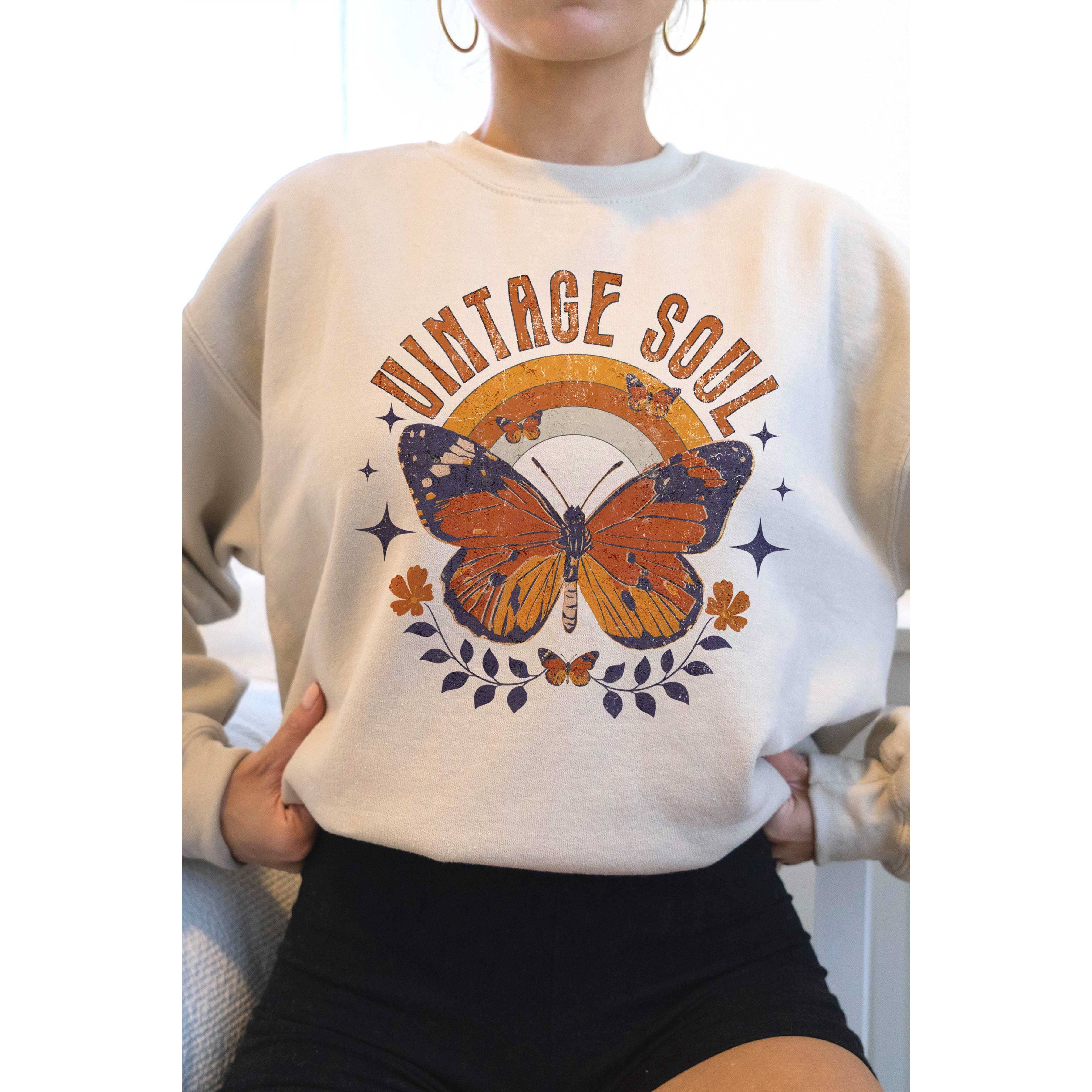 A. BLUSH CO – Großhandel Sweatshirt mit Grafikdruck – Damen – VINTAGE SOUL Sweatshirt mit Grafik1