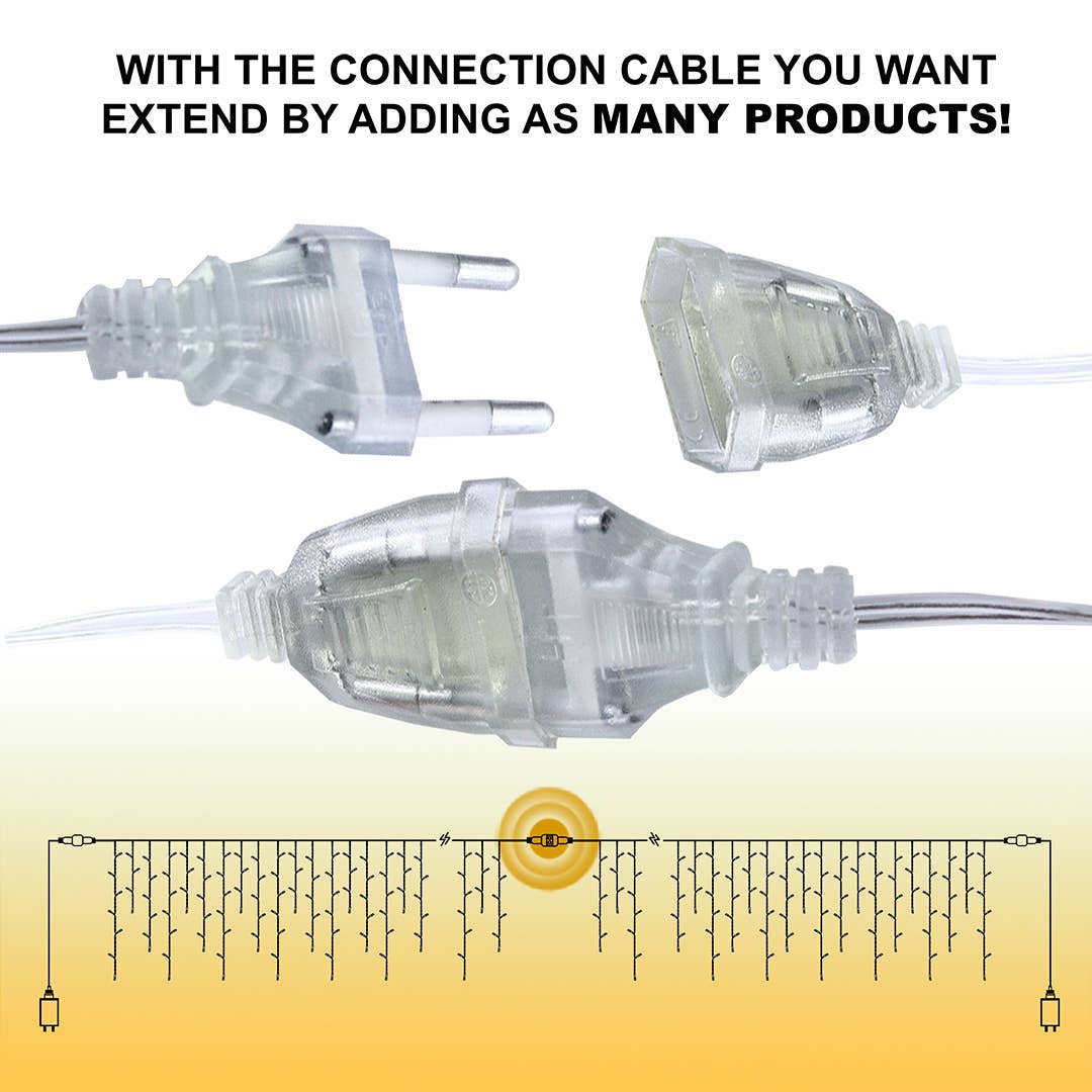 Mtistanbul LTD – wholesale String lights – 240 LED 12 Fringe Brass Curtain (3x2M)3