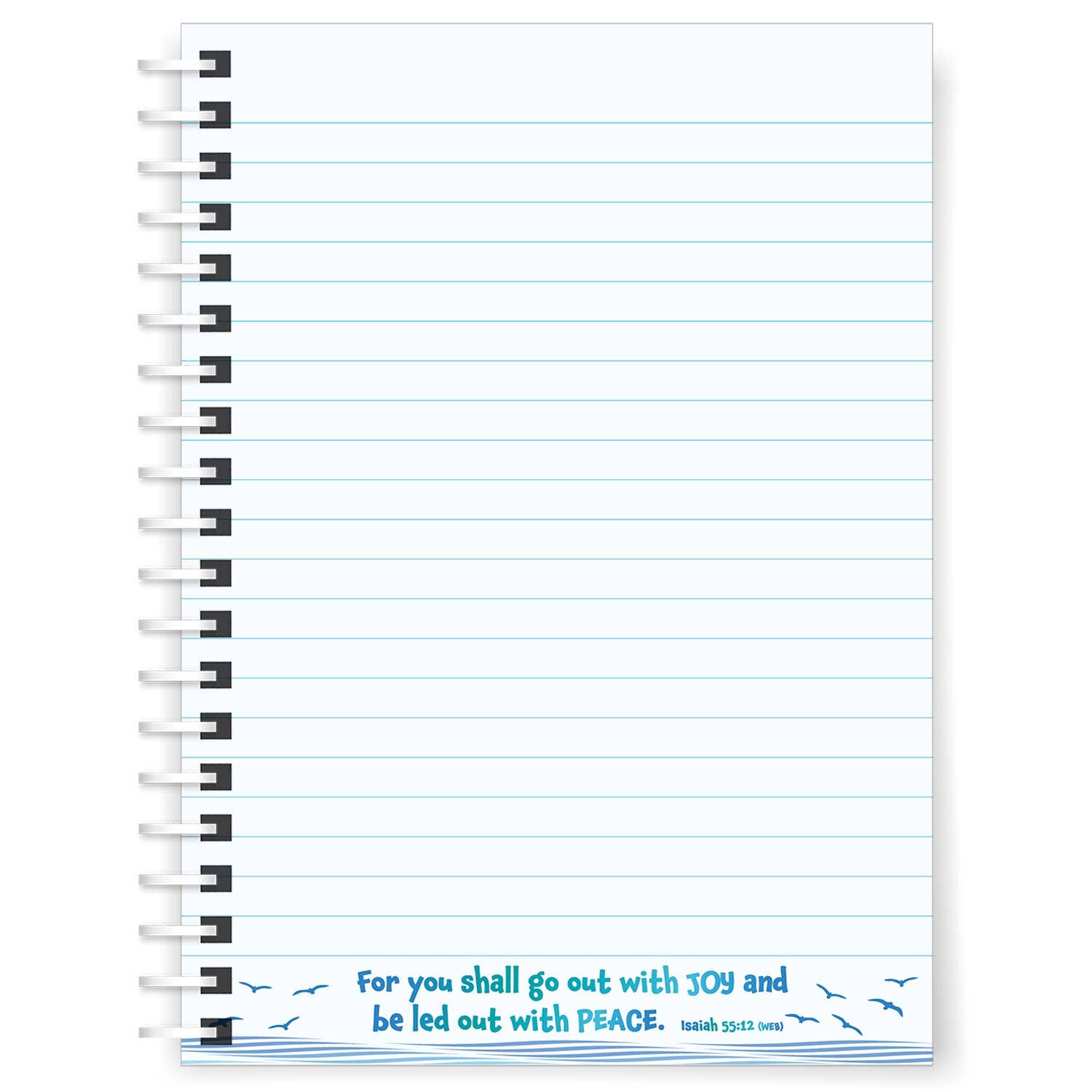 Just Cards Direct – wholesale Notebook – Go Out With Joy- A5 Softback Christian Notebook1