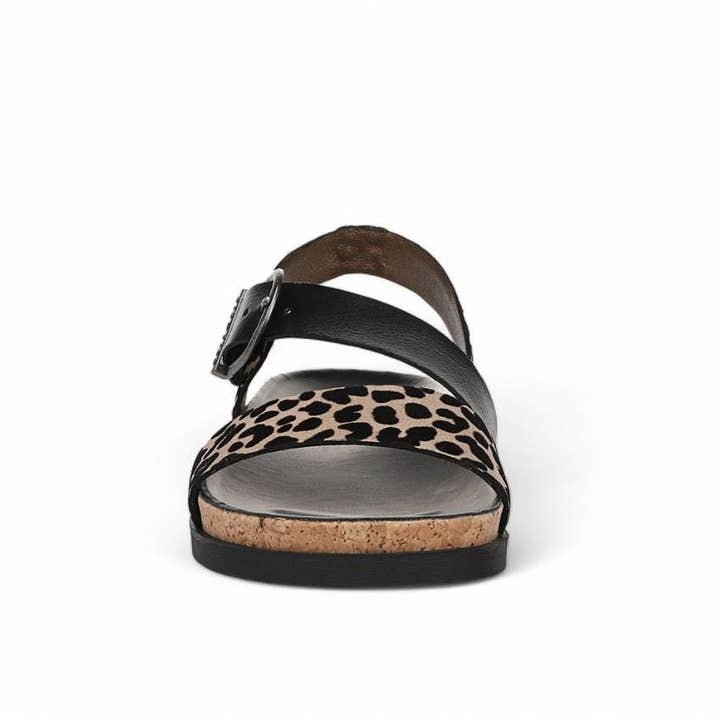 Blowfish Malibu Women's Leopard Brown Footbed Sandals - Lance for wholesale on Faire