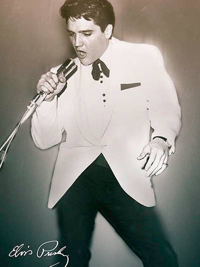 Elvis - Concert 11x17 Bag and Boarded Poster for wholesale by Pyramid America