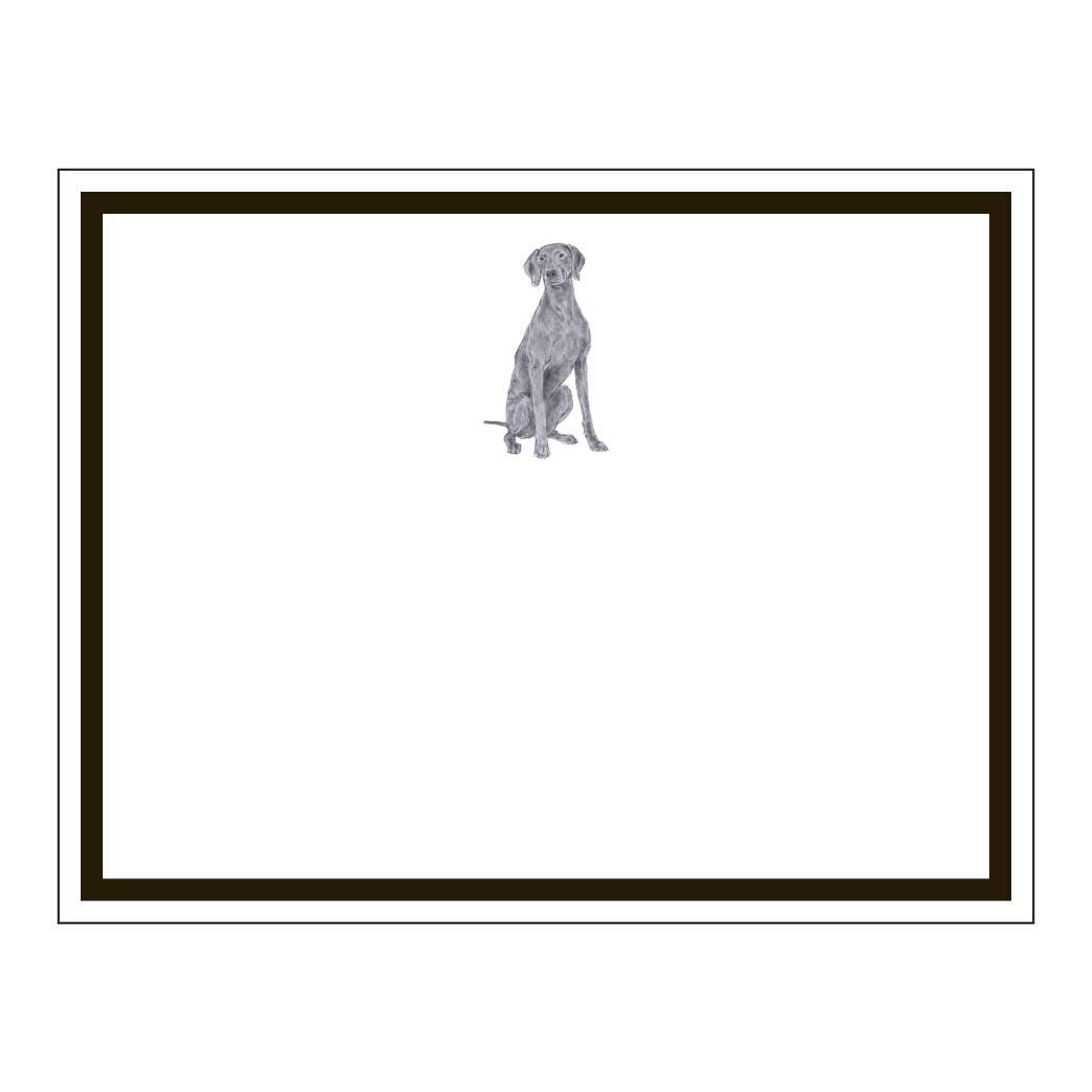 Donovan Designs - Wholesale Stationery/Notecard Set - Weimaraner Flat Note Cards0