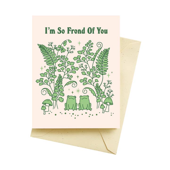 Fronds Love Cards for wholesale by Seltzer Goods