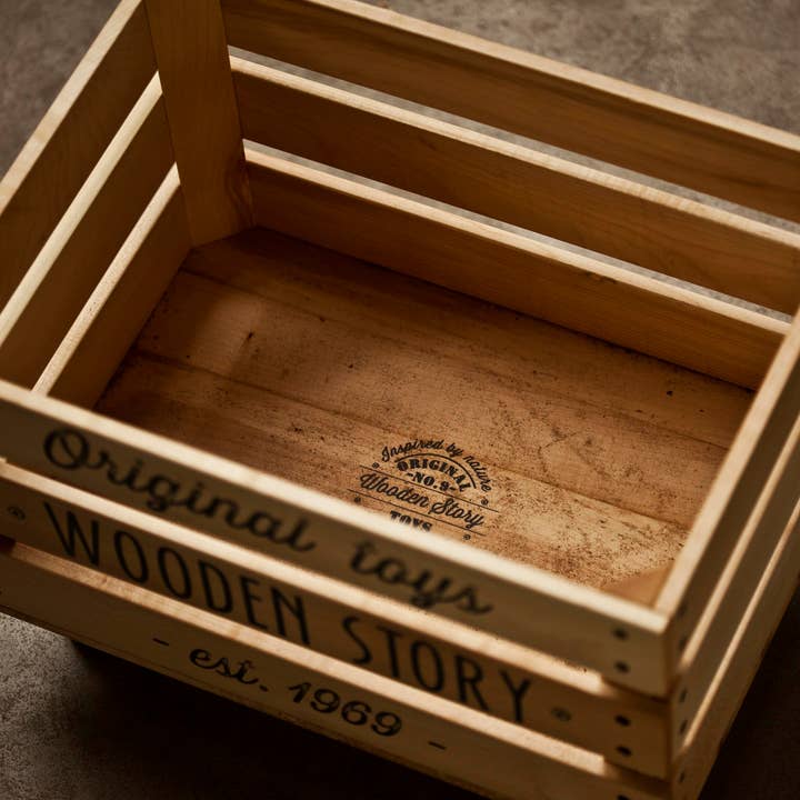 Wooden Story Sp. z o.o. - Wholesale Storage Bin - Kids & Baby - wooden storage crate on wheels - slats8