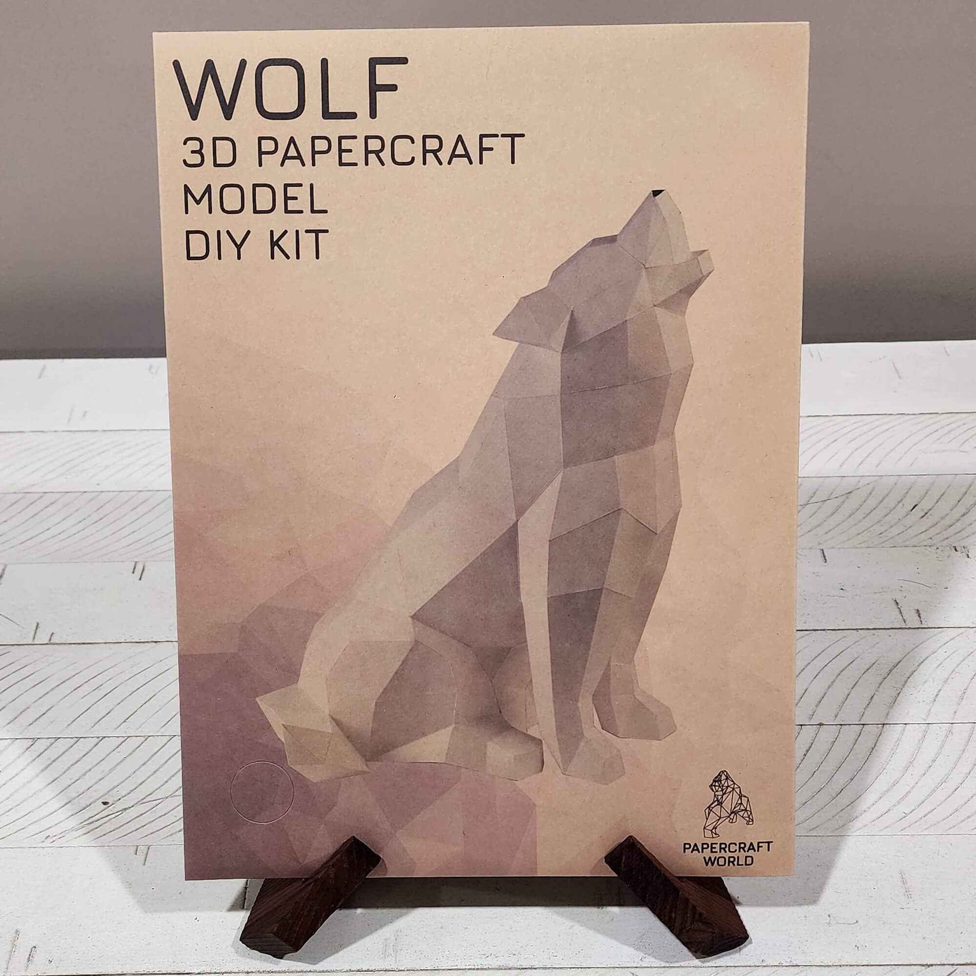 PAPERCRAFT WORLD – Großhandel Bastelset – Wolf 3D PaperCraft Origami Modell, Papierlampe38