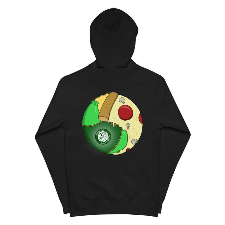 Petty Snacks - Wholesale Hoodie - Unisex - Pizza & Beer Harmony Zip-Up Hoodie2