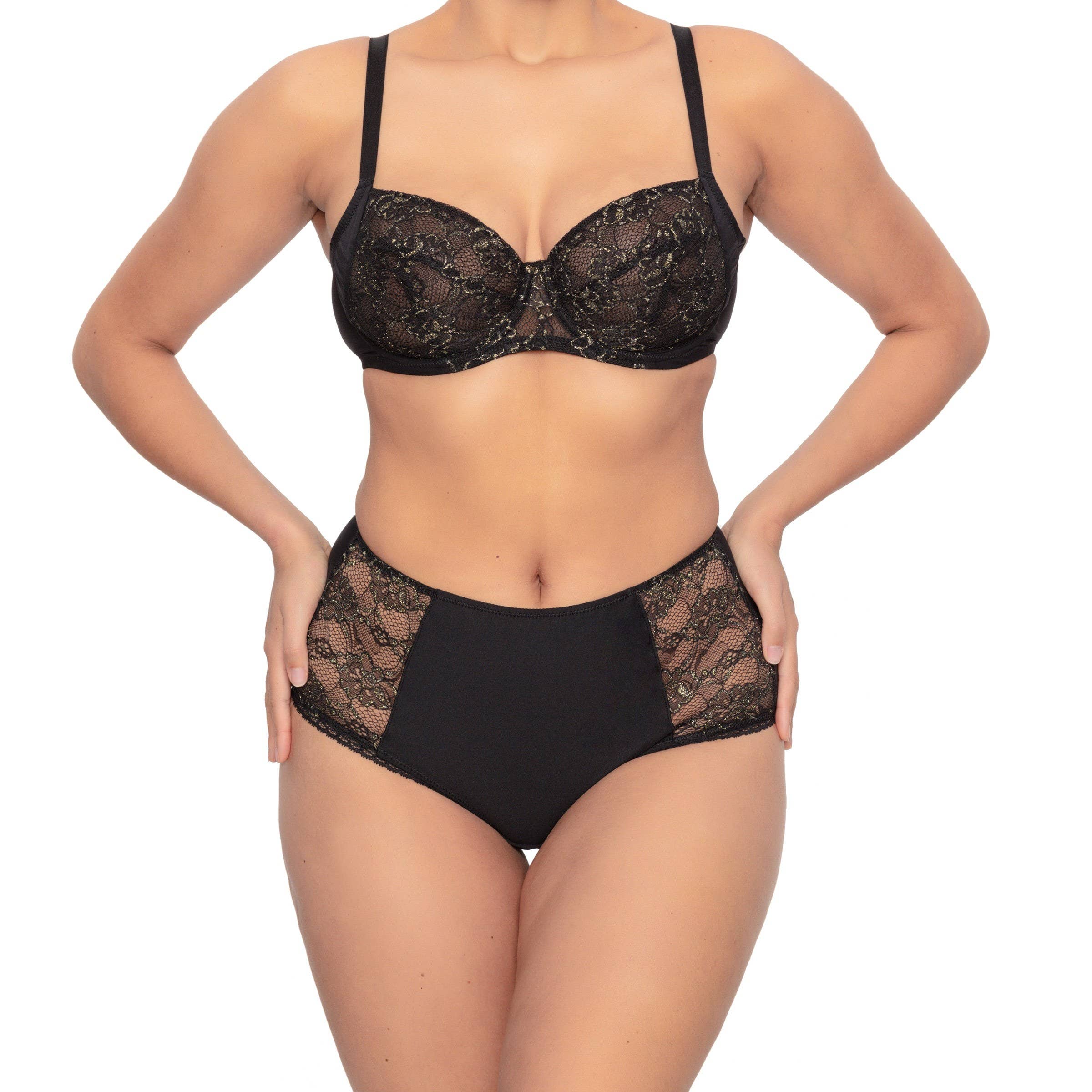 Black Underwire Support Bra Daniel for wholesale on Faire4