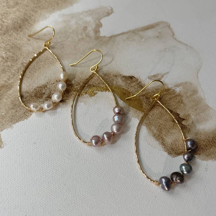 Reverie Freshwater Pearl Earrings for wholesale by MADE for you