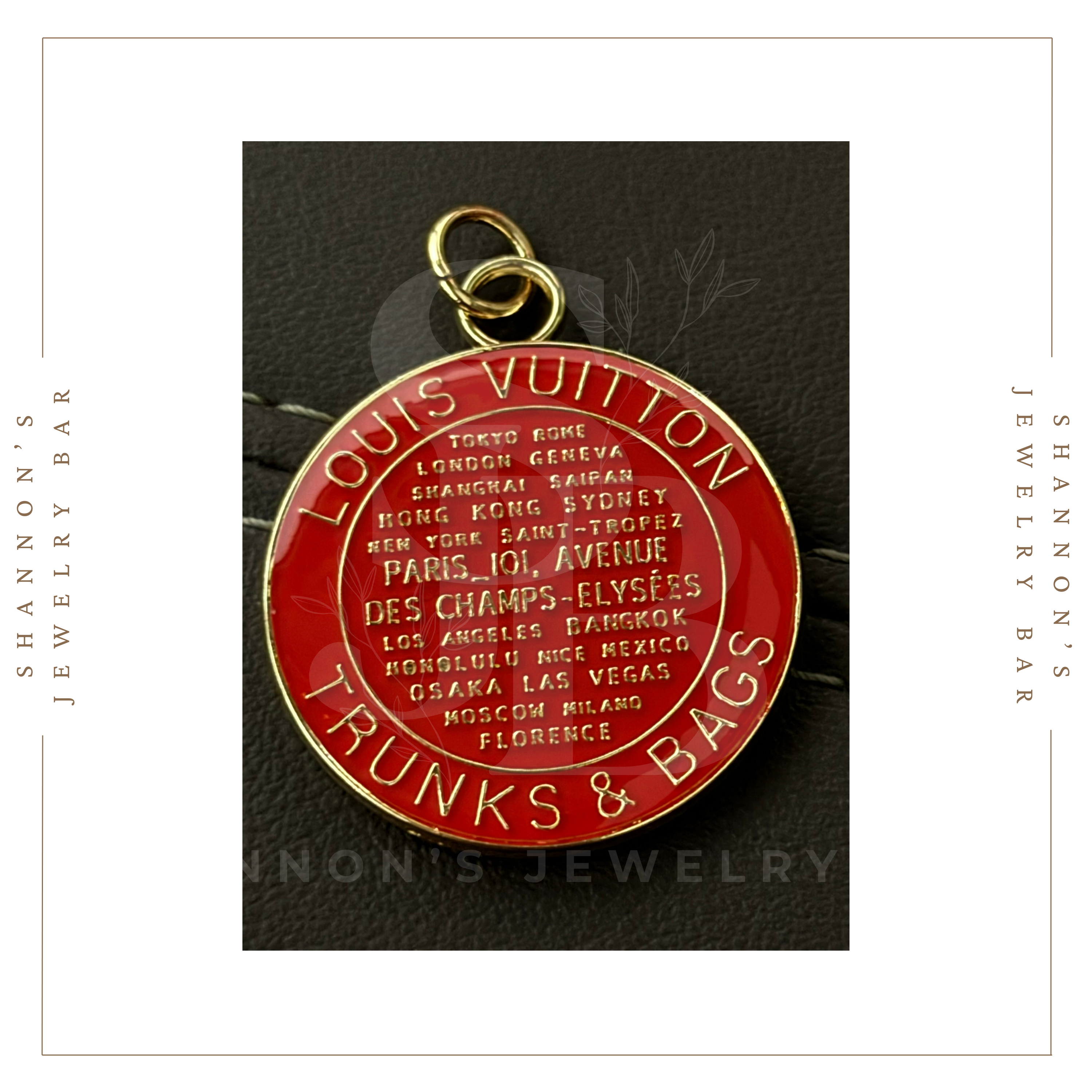 Shannon's Jewelry Bar - Wholesale Individual Charm/Pendant - Louis Vuitton Charm Zipper Pull LV Enamel Trunks & Bags Tag3