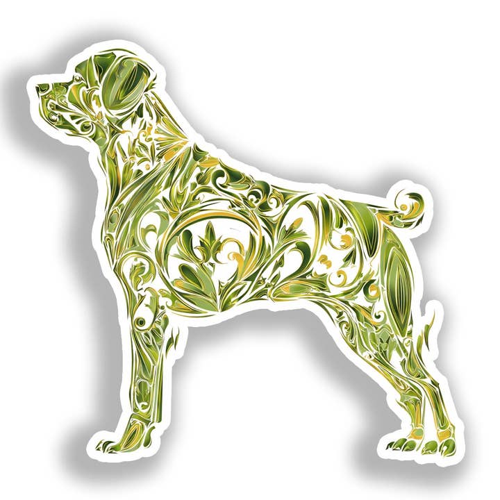Autocolante de Cão Rottweiler # A017970 por atacado de Yoonek Graphics
