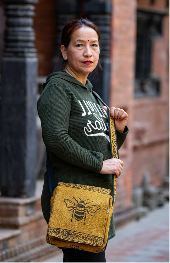 Ganesh Himal Trading - Wholesale Crossbody Bag - Women's - Handcrafted Block-Print Crossbody Flap Bag (Fair Trade)1