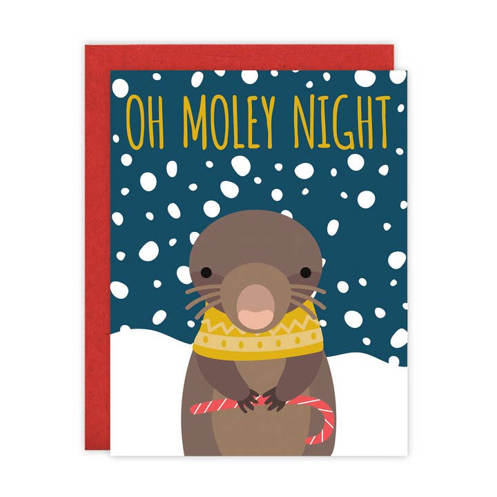 Oh Moley Noche Vacaciones Notecard para venta al por mayor de Mr. Sogs
