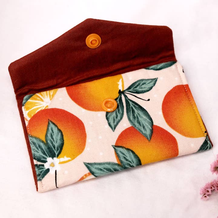 Oranges - Fabric Wallet for wholesale by Resparked Designs