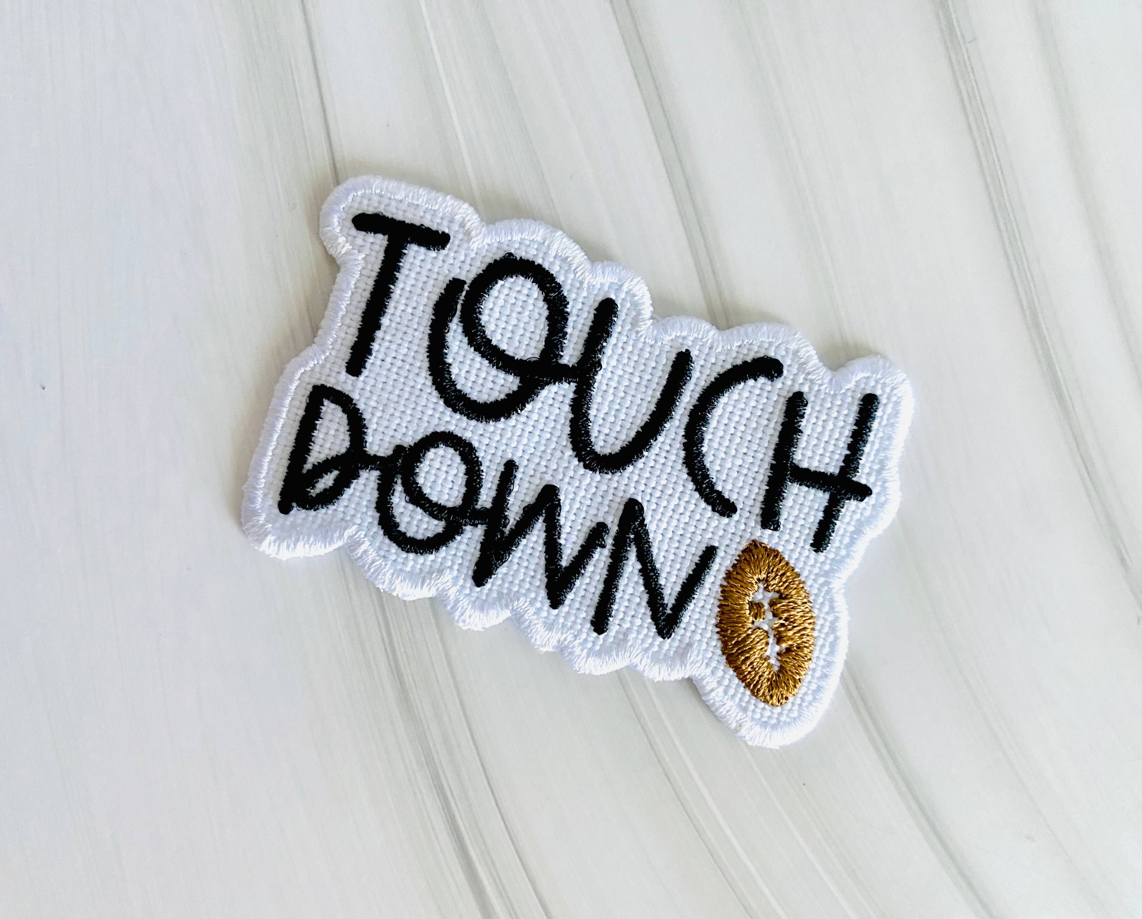 R & R Stitched - Wholesale Patch - Touchdown game day embroidered hat patch2