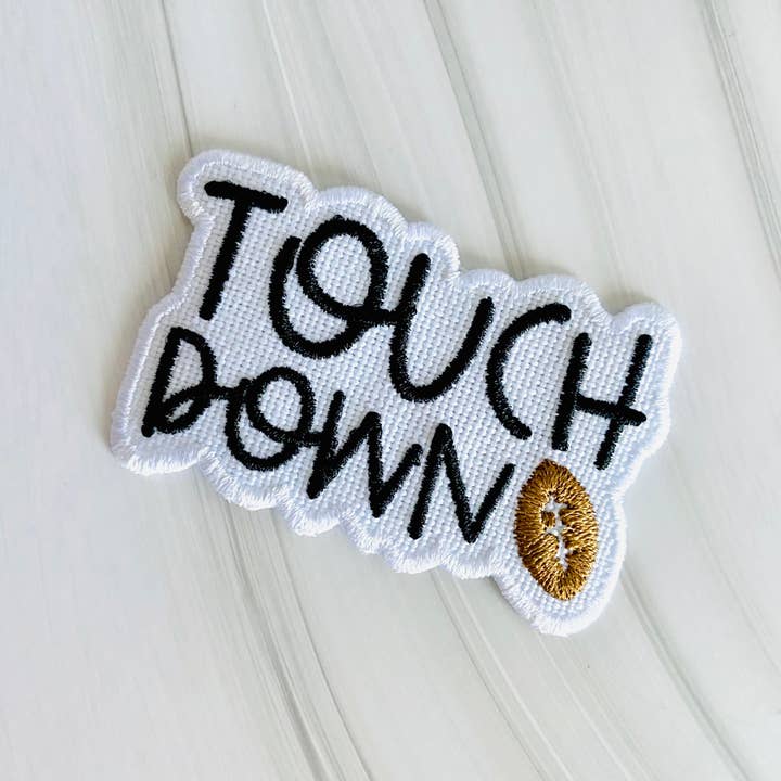 R & R Stitched - Wholesale Patch - Touchdown game day embroidered hat patch2