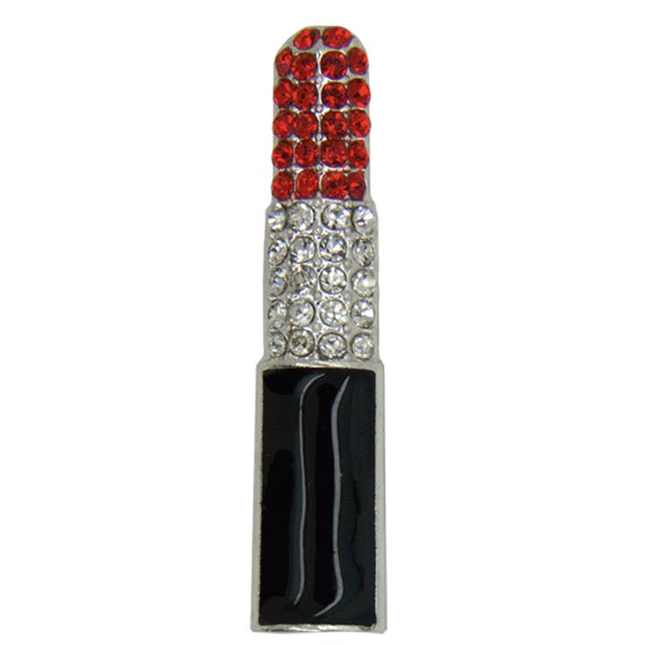 lápiz labial con strass, rojo y plateado para venta al por mayor de Godert Amsterdam