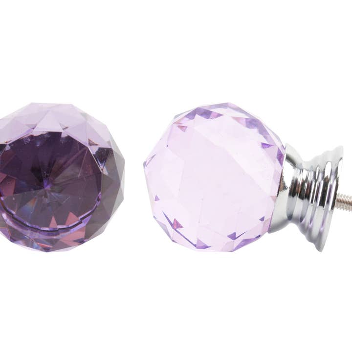 Purple Glass Drawer Pull for wholesale by CGB Giftware