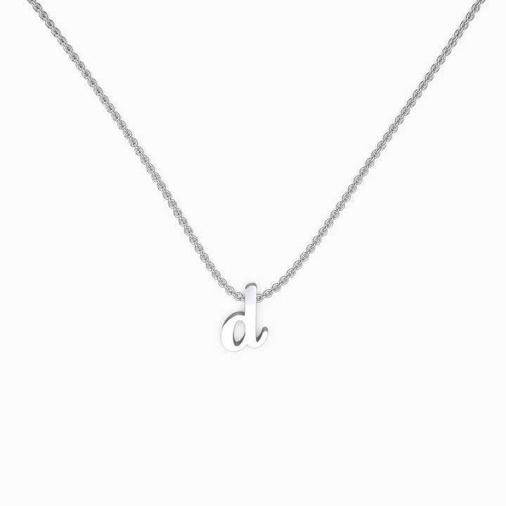 Mint & Lily - Wholesale Pendant/Charm Necklace - Tiny Initial Script Necklace59