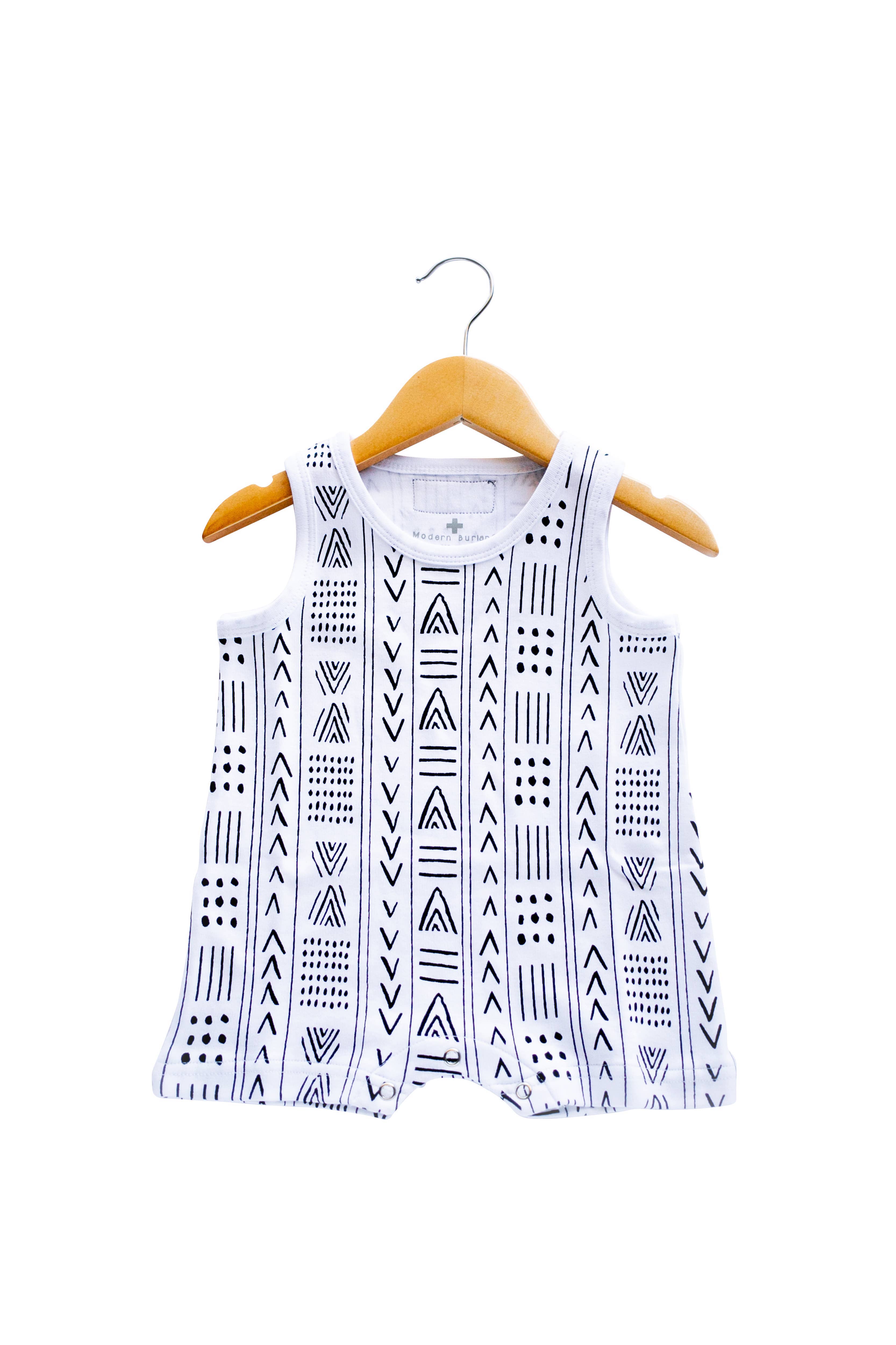 Modern Burlap - Wholesale Bodysuit (Non-Footed) - Baby - Organic Tank Romper | Solids & Prints3