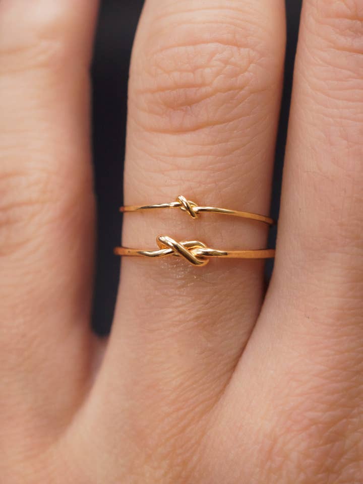 Closed Knot Ring, 14K Gold Fill for wholesale by Hannah Naomi