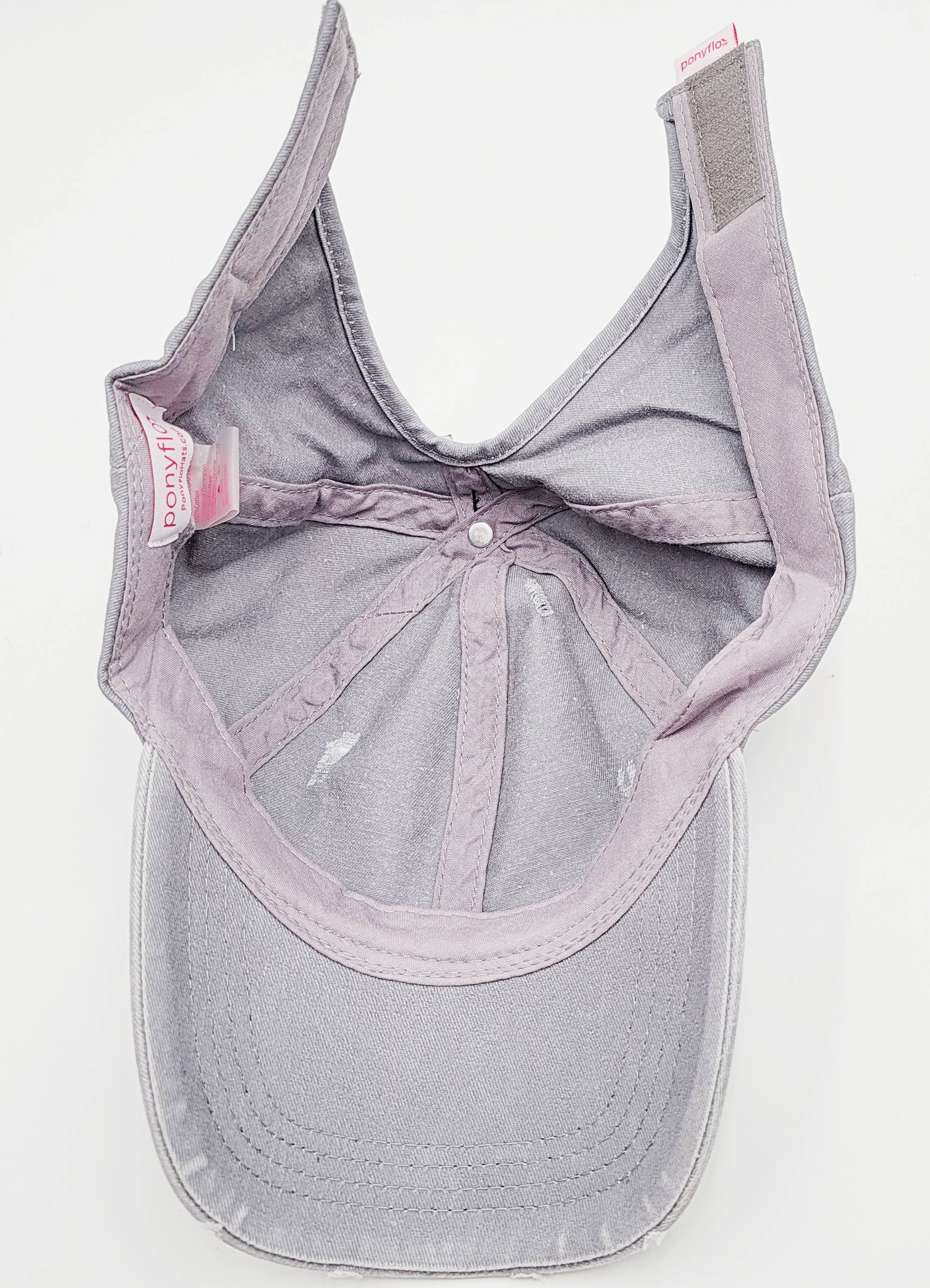 Treasure Bank - Wholesale Ponytail Cap - Women's - PONYFLO Distressed Cotton Ponytail Cap15