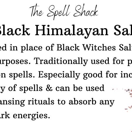 Witchuals - Rituals & Spellwork Apothecary - Wholesale Meditation Supplies - Black Himalayan Salt3