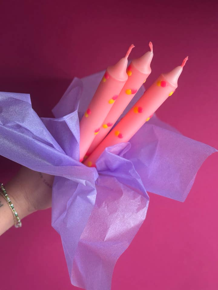 DIP DYE CANDLES 3 PIECE SET HEY.74 for wholesale by HEYLENOCHKA BERLIN