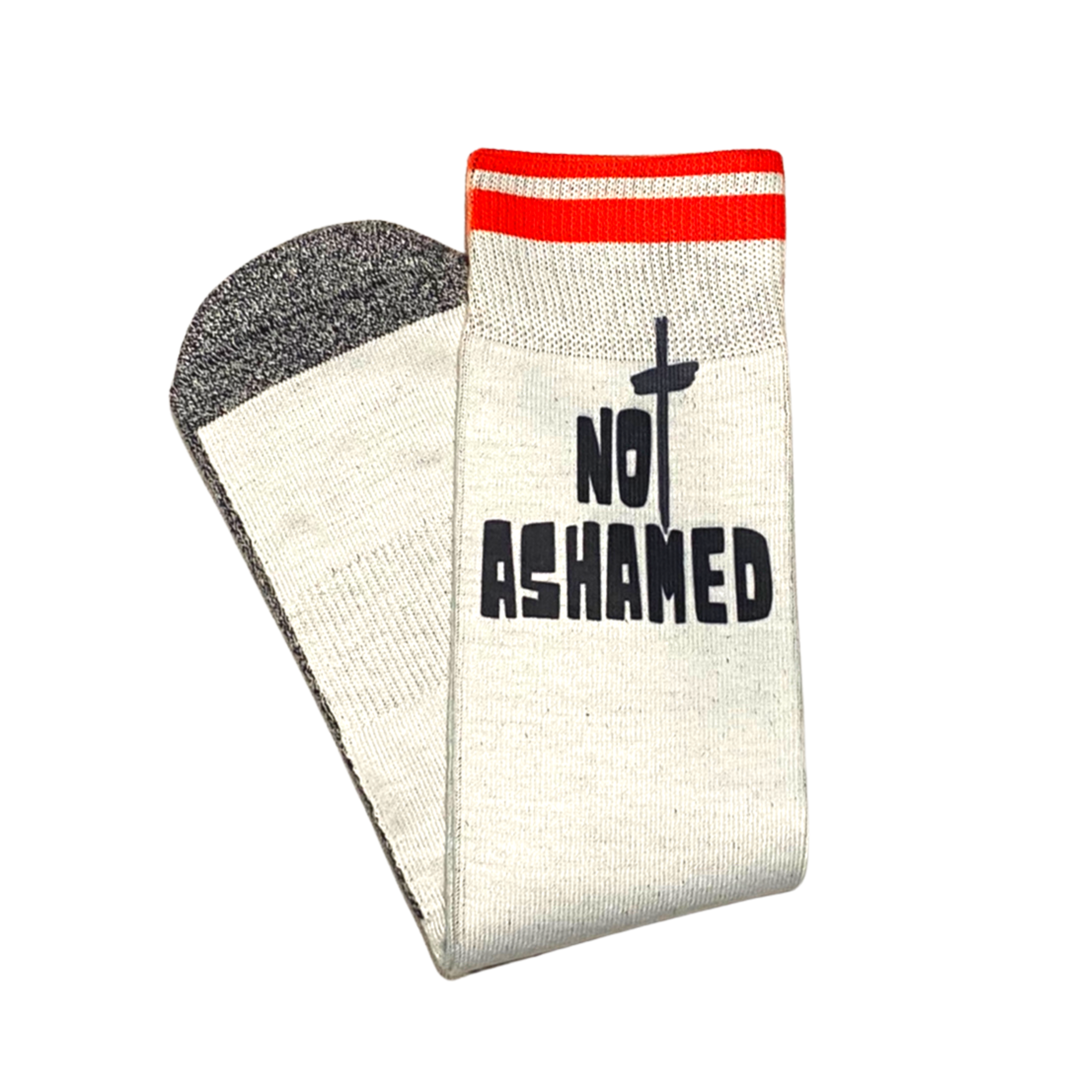 BibleSocks - Wholesale Socks - Unisex - Not Ashamed (Romans 1:16) Christian Crew Socks1