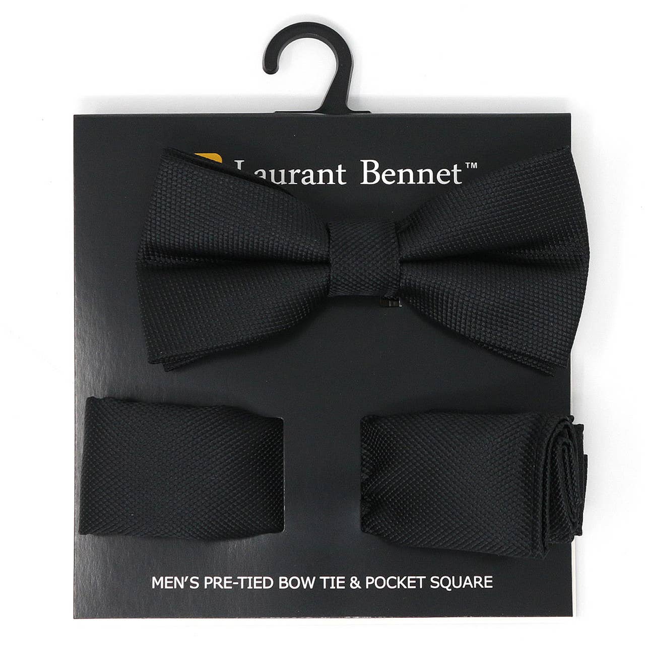 Selini New York - Vente Nœud papillon – homme - Ensemble nœud papillon et mouchoir en polyéthylène tissé pour hommes - BTH63084