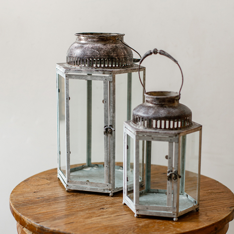 Rustic Reach - Wholesale Candle Holder - Glass Metal Lantern Candle Holder8