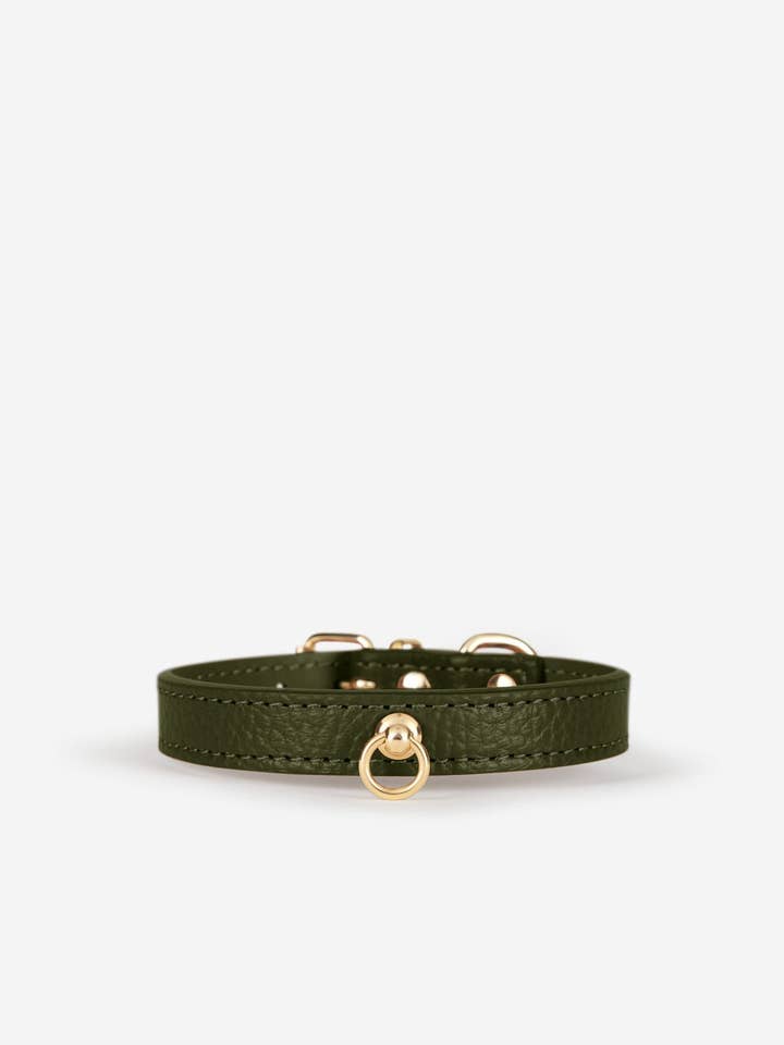 JUNO TOY DARK GREEN COLLAR for wholesale by Branni Pets