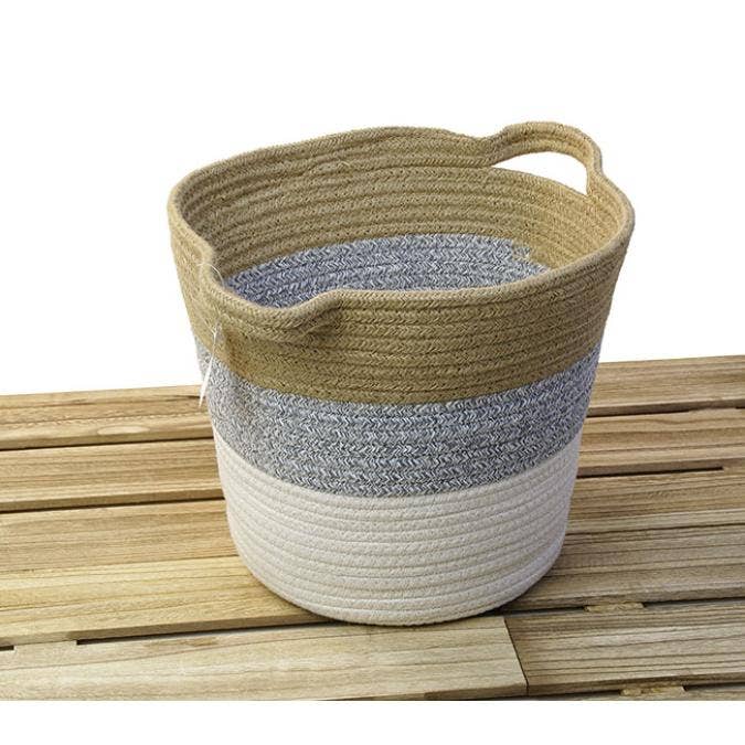 Buhi Imports - Wholesale Storage Bin - 12 inch Round Fabric Container