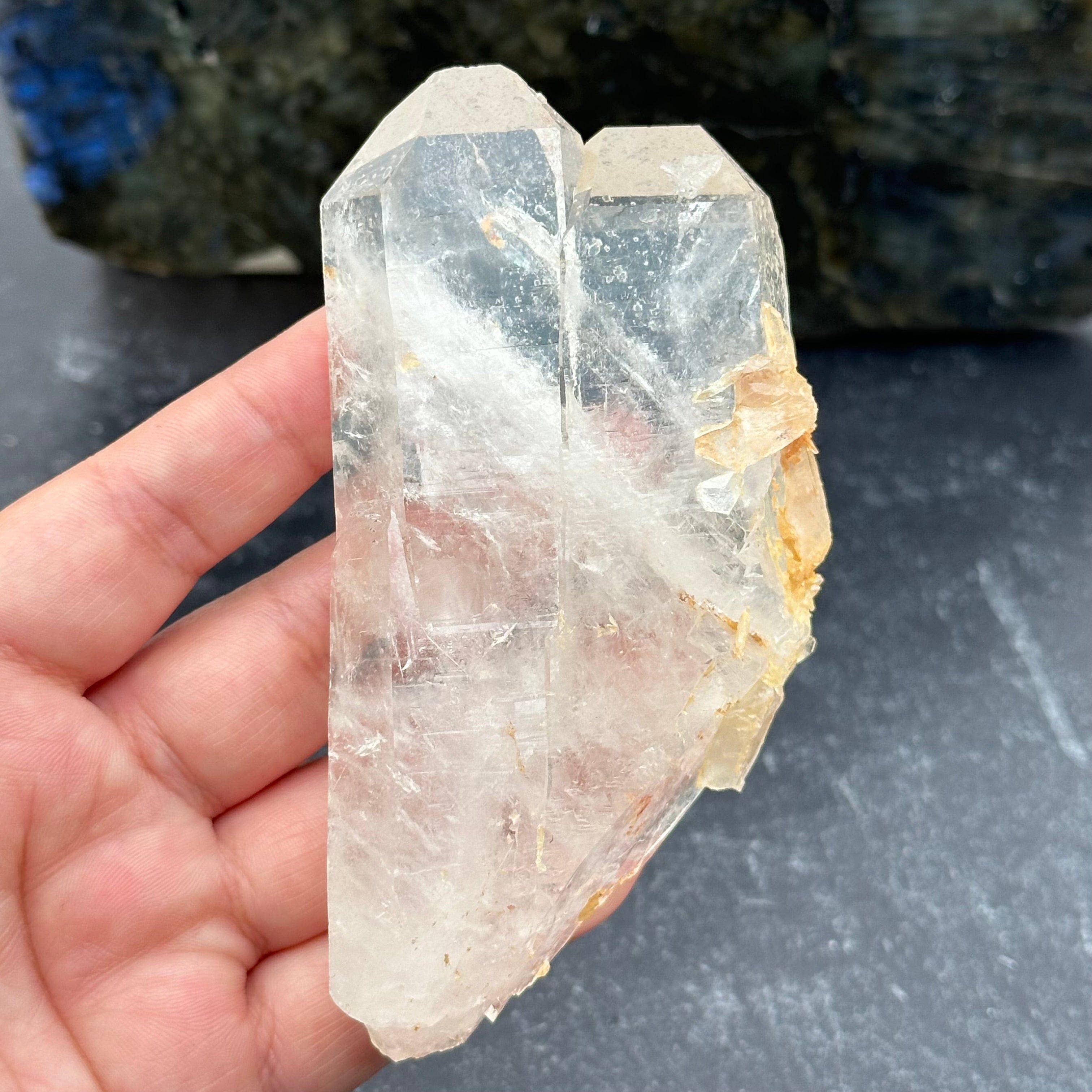 Rock Paradise - Vente Pierre et cristal de spiritualité - Cristaux de quartz tangerine lemurien de Diamantina, Brésil8