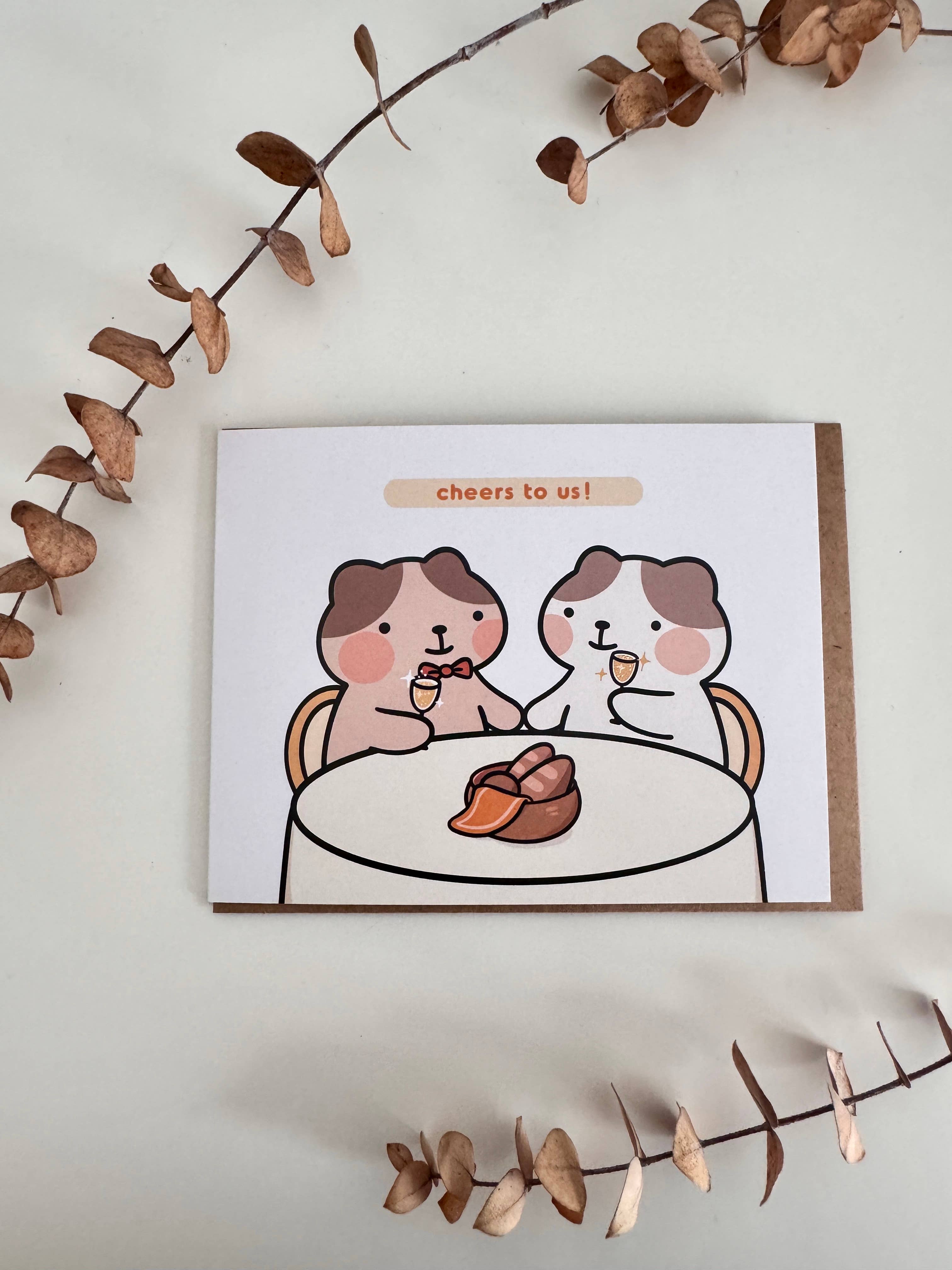 iristocat - Wholesale Congratulations Card - Cheers To Us Greeting Card1