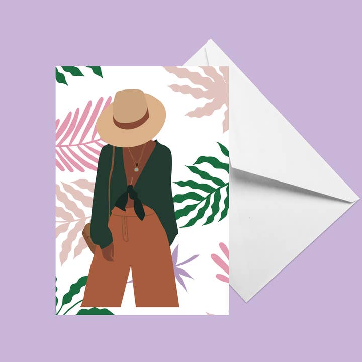 Fedora Hat lykønskningskort for engroshandel hos Betty J