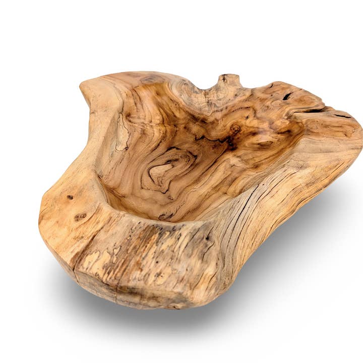 baligood - Wholesale Serve Bowl - Natural Edge Wood Bowl, Teakwood Bowl, Wooden Salad Bowl, Teak Serving Bowl, Natural Wood Bowl, Organic Wood Bowl, Wood 5