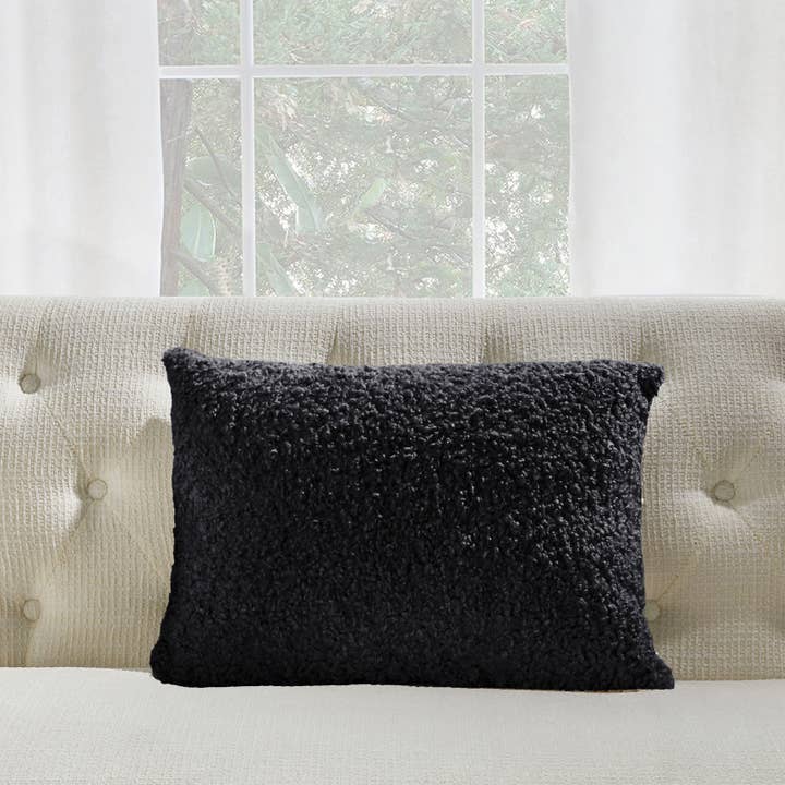 HUIRESOURCE - Wholesale Throw/Decorative Pillow - Farm House - Poodle Hair Like Boucle 2 Sizes and 5 colors