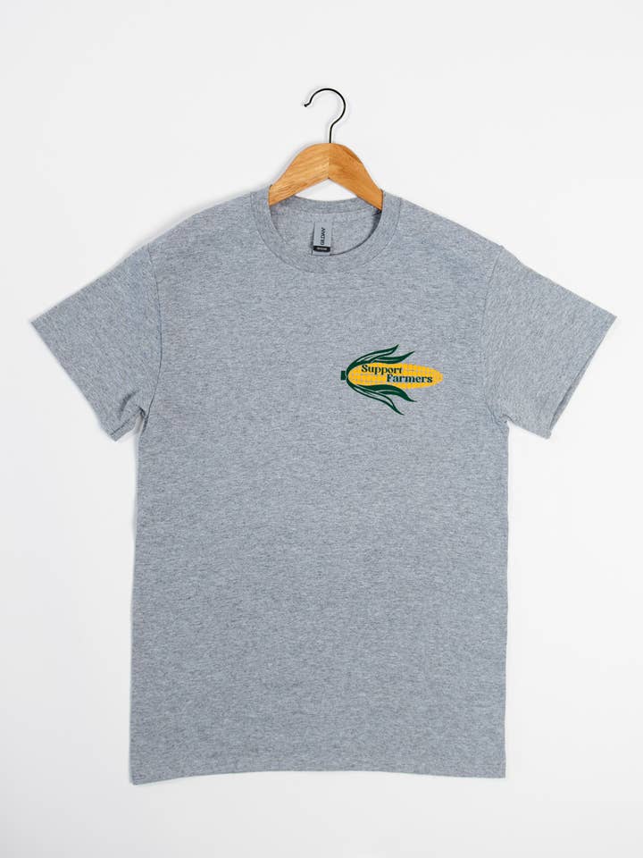 Camiseta de maíz estampada «Support Farmers» de Western para venta al por mayor de American Farm Company