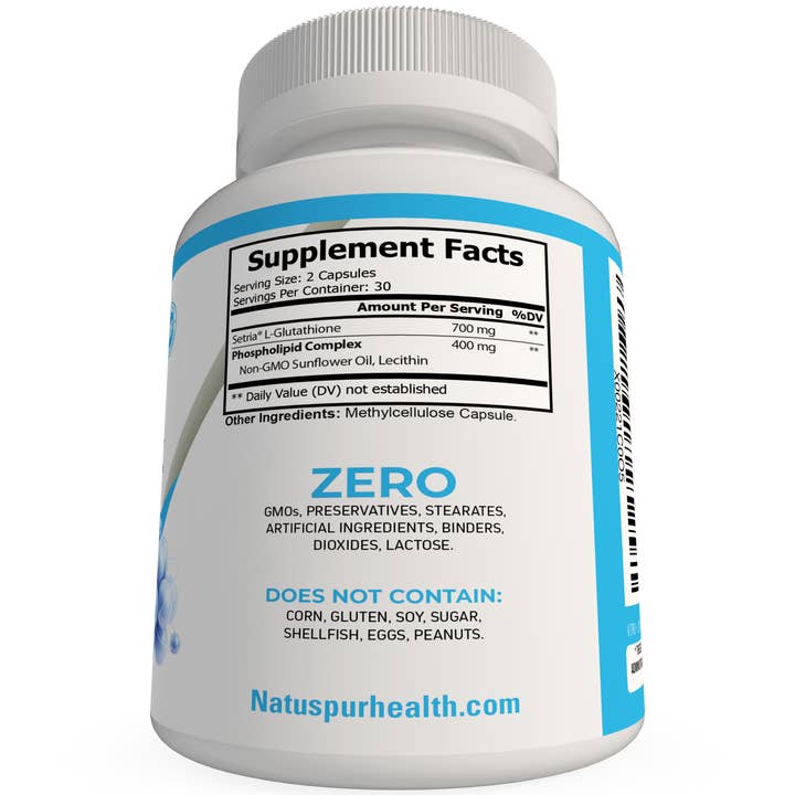 Natuspur - Wholesale Oral Supplement/Vitamin - Liposomal Glutathione Capsules – Pure Reduced Setria with Phospholipid Complex
