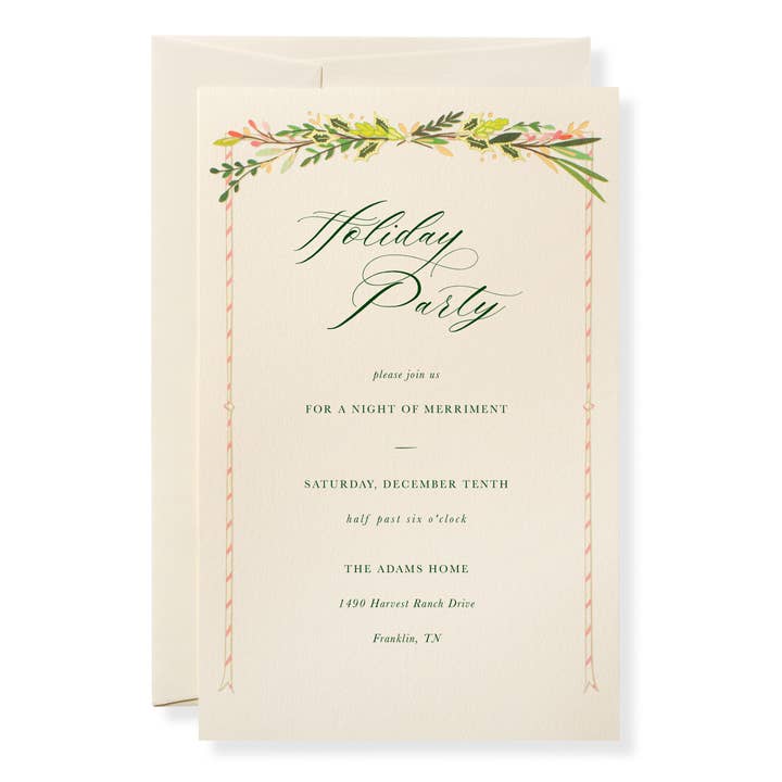 Winter Holiday Invitations for wholesale by Karen Adams Designs