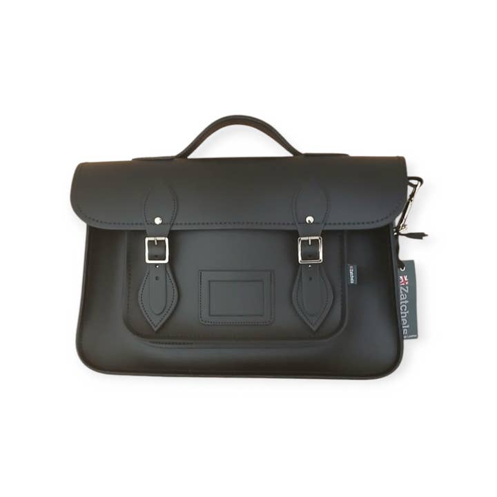 Zatchels – wholesale Satchel – Women's – Handmade Leather Satchel - Black - Available in 3 Sizes