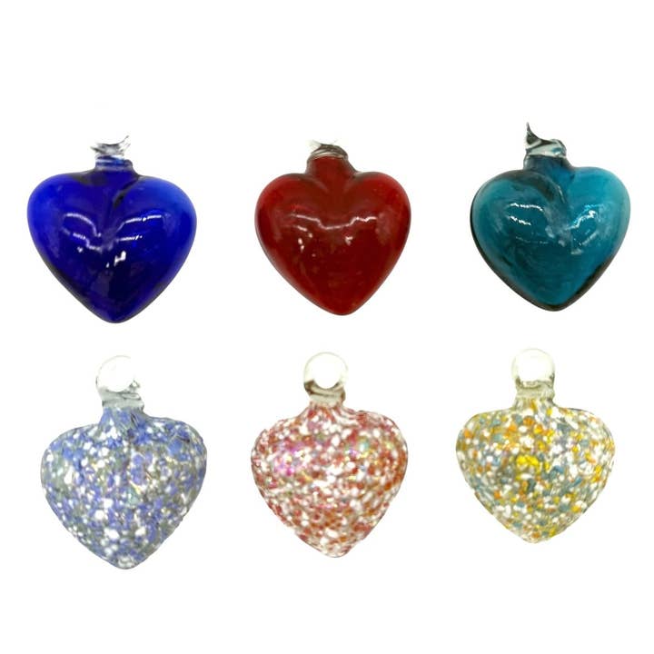 Glass Heart Ornaments for wholesale by Chisme Lifestyle