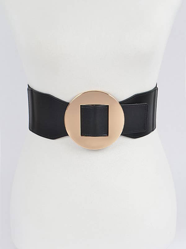 Faux Leather Wide Elastic Plus Size Belt for wholesale by Shop Neighbors