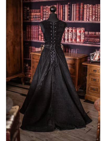 Costurero Real - Wholesale Skirt - Women's - Victorian Velvet Skirt Tapestry Fabric Vintage Skirt black1