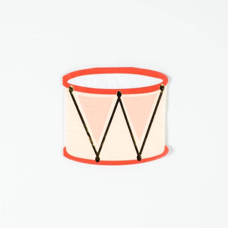 Gatherings by Curated Paperie - Wholesale Disposable Napkin - HOL25-CN7- Nutcracker Drum Napkins0