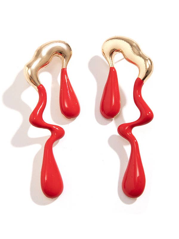 Sheer Trend – Brincos de argola por atacado – Brincos geométricos pendentes com cores contrastantes9