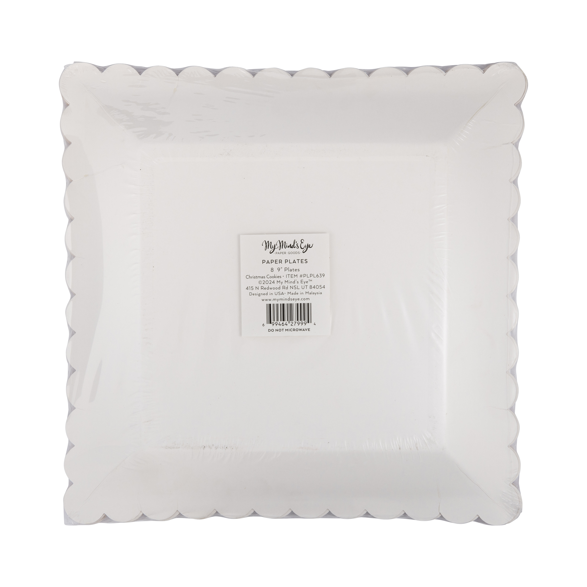 My Mind’s Eye - Wholesale Disposable Plate - PLPL639 - Santa Cookies Plate2