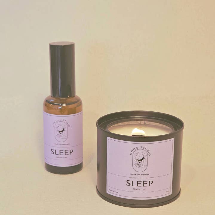 Moon Rituals - Vendita all'ingrosso Spray per tessuti e ambienti - Spray per dormire infuso con ametista, profumo Peachy Love, versato a mano a Sydney, Australia4