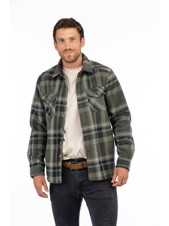 LIV Outdoor - Wholesale Shirt Jacket/Shacket - Men's - Men's Koda Sherpa Lined Shirt Jacket